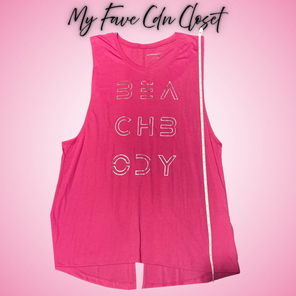Fuchsia Pink Beach body Tank Top**Ladies XL
